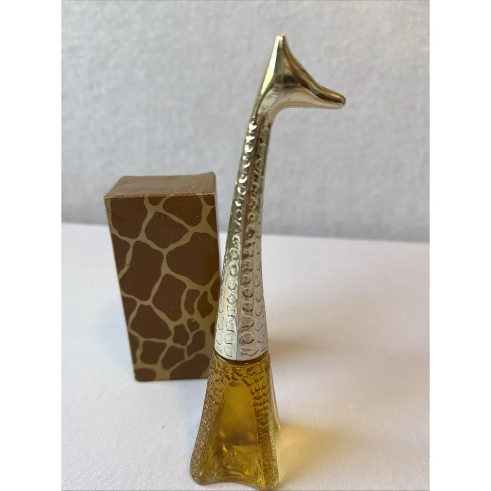 VTG 1975 Avon Graceful Giraffe Cologne Decanter 1.5oz New Old Stuck Full Box